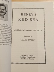 Henry’s Red Sea by Barbara Smucker PB 1955 Herald Press Very Mennonite Very Good