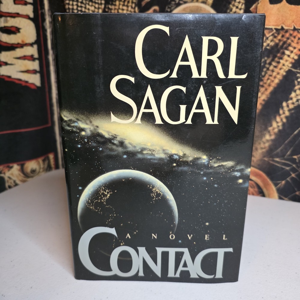 Contact by Carl Sagan 1985 First Printing Hardcover Book Space Sci-Fi Aliens
