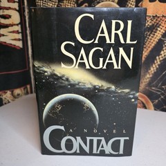 Contact by Carl Sagan 1985 First Printing Hardcover Book Space Sci-Fi Aliens