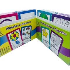Flash Cards Alphabet & Numbers, Rhyming Words & Opposites 64 Two Sided Cards