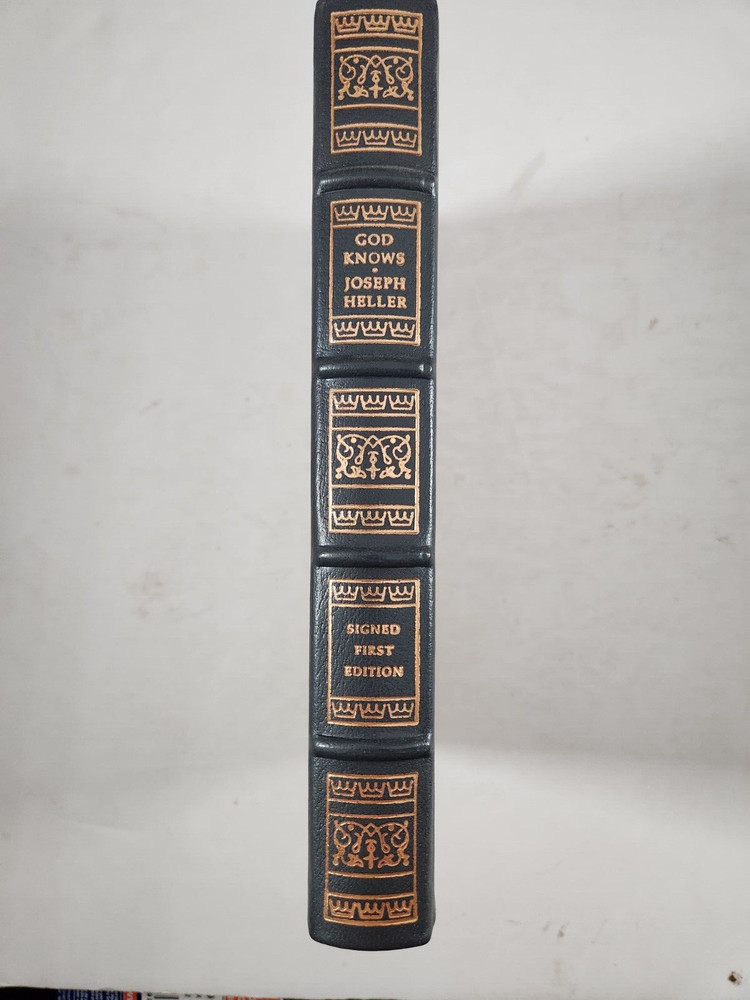 God Knows: Joseph Heller. Franklin Library. SIGNED First Edition. Leather 1984