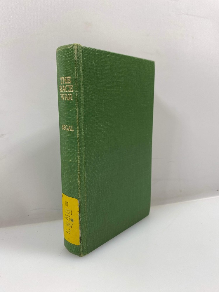 The Race War by Ronald Segal 1967 Ex-library HC