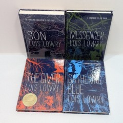 The Giver Quartet Boxed Set By Lois Lowry 4 Hardback Book Box Set w/ Rare Map