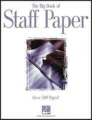 The Big Book of Staff Paper | 512 Pages of Perforated Music Manuscript Paper…