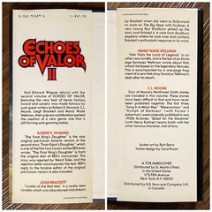 Echoes of Valor II – Karl Edward Wagner (1st edition 1st print HC) Tor, 1989