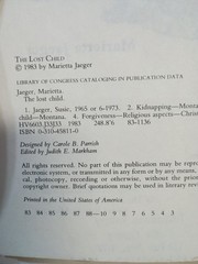 The Lost Child A True Story Marietta Jaeger Pb 1983 Ex Library