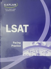 Kaplan Test Prep and Admissions LSAT Pacing Practice [Softcover] 360 pages. …