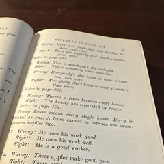 G.P. Putnam’s Sons The New Pitfalls in English Hadida 1940 Hardcover Textbook