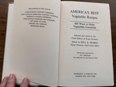Americas Best Vegetable Recipes Cookbook 1970 vintage Farm Journal 336 pages