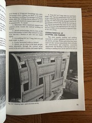 Vintage 1986 Upholstery Techniques Illustrated Book Paperback 344 Pages