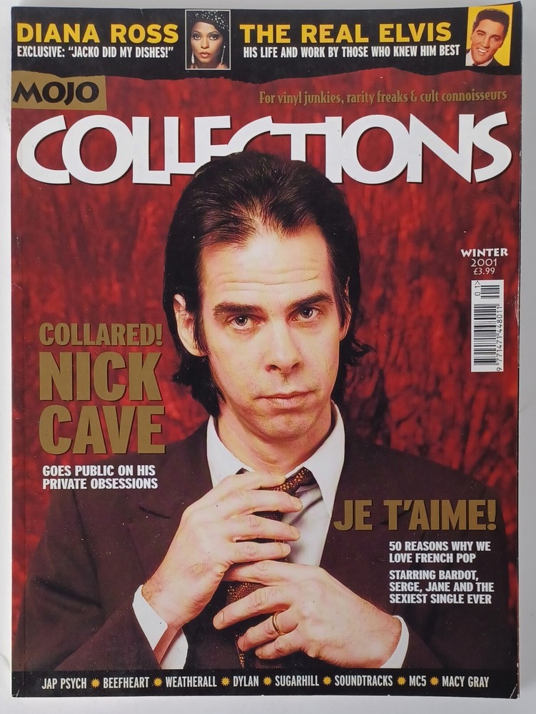 MOJO COLLECTIONS – NICK CAVE – COVER STORY- 154 PAGES – U.K. MAG – WINTER, 2001