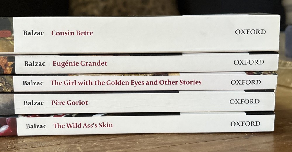 Lot of 5: HONORE DE BALZAC Oxford World’s Classics LN PB Cousin Bette, Per Gori