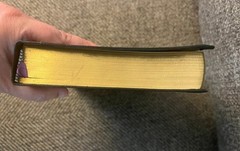 1966 The Methodist Hymnal – black soft leather, gold leaf, purple ribbon