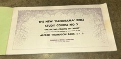The Second Coming of Christ Panorama Bible Study Course 3 Alfred T. Eade 1966