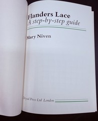 Flanders Lace A step-by-step guide by MARY NIVEN HC 1988 Bobbin Lace
