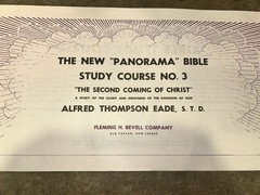 The Second Coming of Christ Panorama Bible Study Course 3 Alfred T. Eade 1966