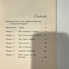 Christian Dior Talking About Fashion HC Illustrated G.P. Putnam’s Sons 1954