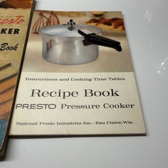 Presto Pressure Cooker Recipe Books Lot – Models 403 404 406 & 1960s VTG Manuals