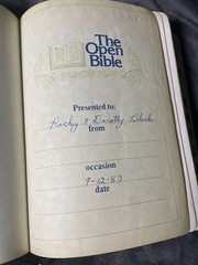 The Open Bible New American Standard Black Genuine Leather Nelson 956 1970s