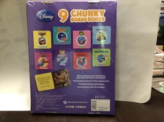 Chunky Board Books Disney Pixar Set of 9 Book Block 2010 Purple 2.75 in Toddlers
