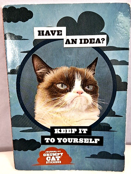 Grumpy Cat Journal w/Stickers 192 Pages Pre Owned Unused