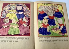 1940s Vintage Linen Children’s Books Lot of 5 Whitman, Saalfield, Etc GRAPHICS!