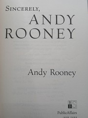 Andy Rooney Autograph CBS 60 Minutes Host Signed Book „Sincerely, Andy Rooney”