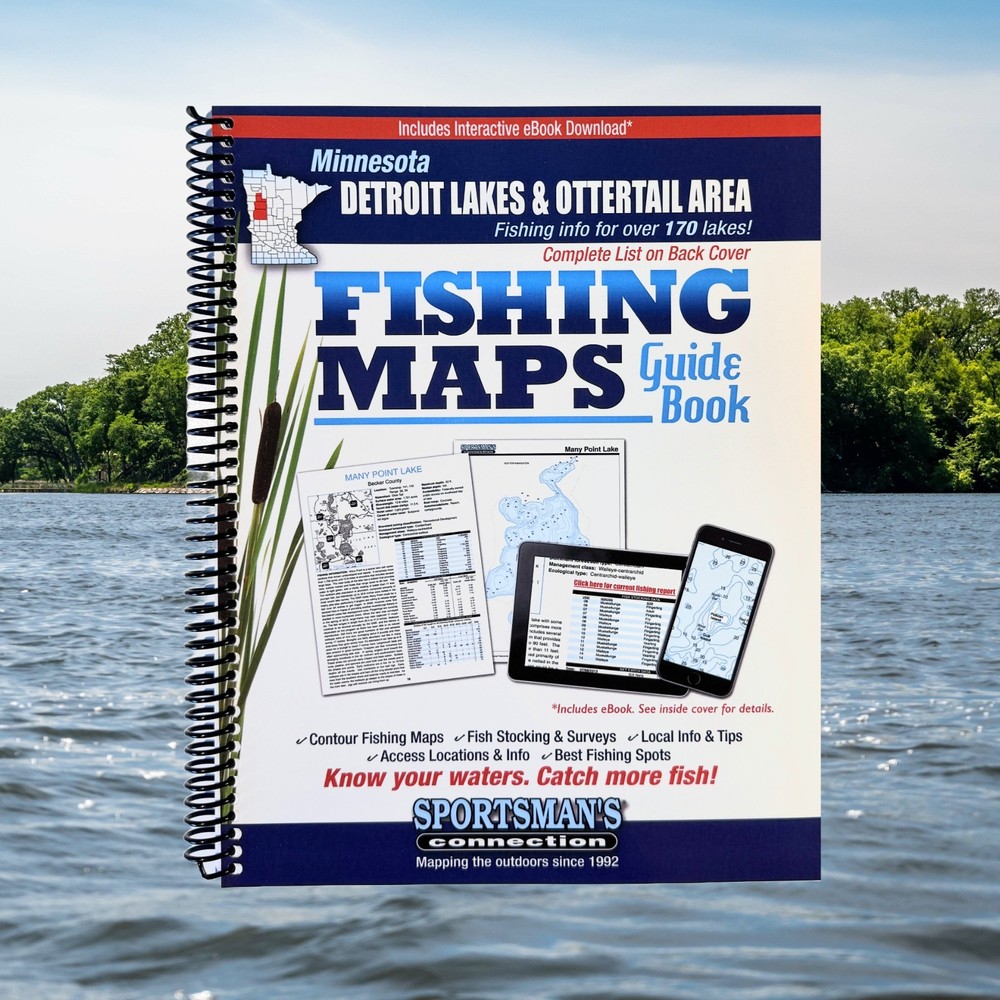 Detroit Lakes & Ottertail Area Fishing Maps Guidebook
