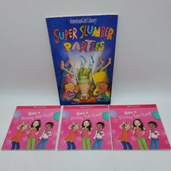 American Girl Have A Birthday Bash Blast! 3 Books Set+Super Slumber Parties Book