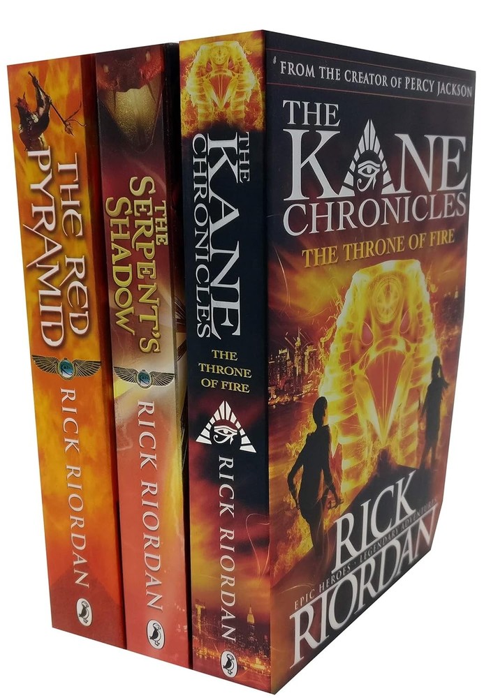 Kane Chronicles 3 Book Set Rick Riordan Kids Fantasy Age 9-14 PB Gift