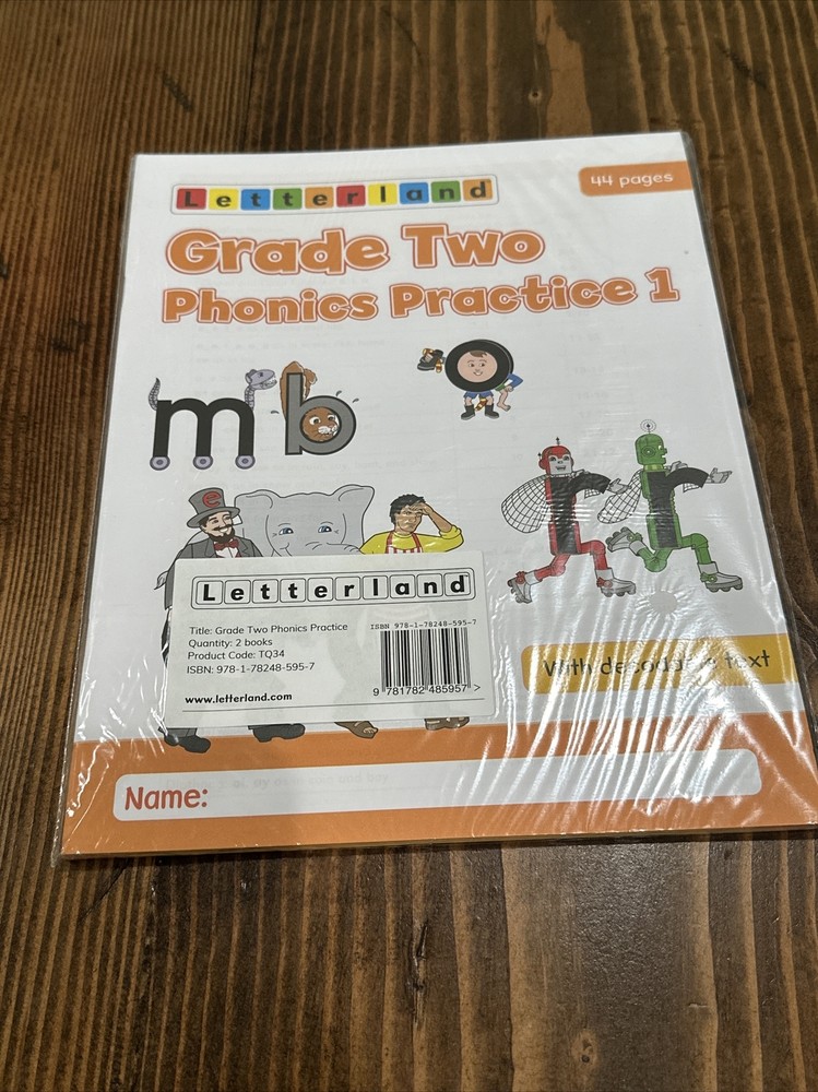 Grade Two Phonics Practice Books 1 & 2 Letterland TQ34 – NEW