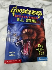 w/ DECAL INSERT 1st Print #1 Cry of the Cat Goosebumps Series 2000 Book RL Stine