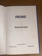 Feelings Hardcover – 1976 by Dianna Etson Berger HC NO DJ 31 PAGES RARE VINTAGE