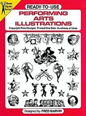 Ready-to-Use Performing Arts Illustrations Paperback Fred Marvin