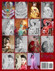 Asian Coloring Book Ethnic Fashion 48 Grayscale Color Pages Adult Coloring Book