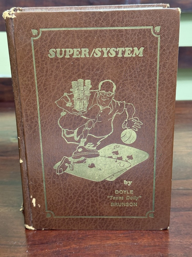 DOYLE BRUNSON POKER SUPER SYSTEM BOOK 1979 2nd edition CARD GAMES CASINO