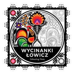 Wycinanki Lowicz Polish Folk Art Coloring Book 24 Designs 8.5×8.5 in New