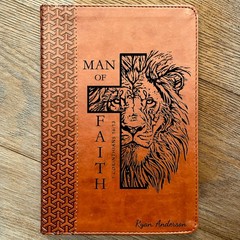 Personalized Bible for Men, KJV Study Bible, Custom Bible for Men Name Engraved