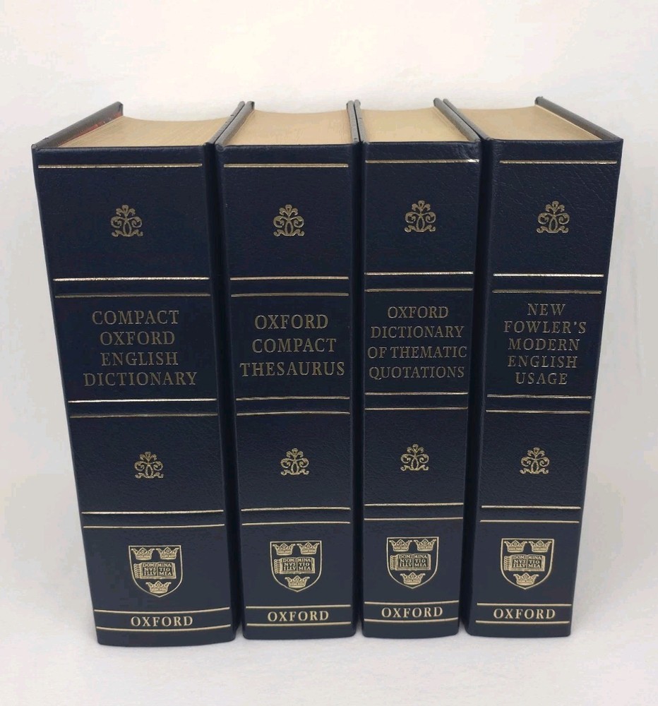 Oxford 4-Volume Reference Desk Set – Dictionary Thesaurus Quotations Usage