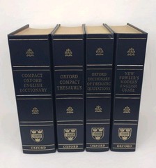 Oxford 4-Volume Reference Desk Set – Dictionary Thesaurus Quotations Usage