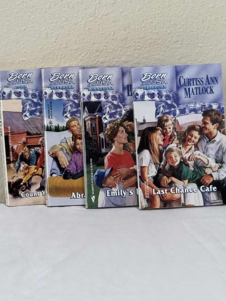 Silhouette Romance Born In The USA Series Lot 4 Paperback Books