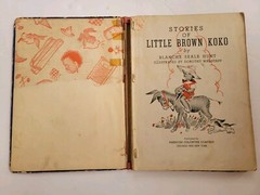 Little Brown Koko & Little Brown Koko Has Fun 1940 & 1952 Hardcover Books