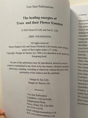 SIGNED Simon & Sue Lilly: The Healing Energies of Trees & Their Flower Essences