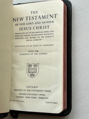 Oxford KJV New Testament Psalms Bible Pin Seal Morocco Leather Onyx 0149x soft