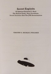 4 UFO-Alien-Conspiracy Bks; Secret Exploits Admiral Byrd; Inside Area 51; PLUS 2
