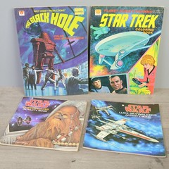 Vintage Coloring Book Lot Star Wars Batman Superman Star Trek Whitman 1970s 80s