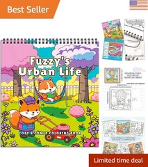 Relaxing Spiral-Bound Coloring Book for Mindfulness & Creativity – 32 Pages