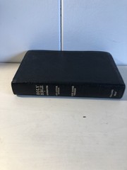 Holy Bible KJV Collins Black Leather References Red Letter Vintage