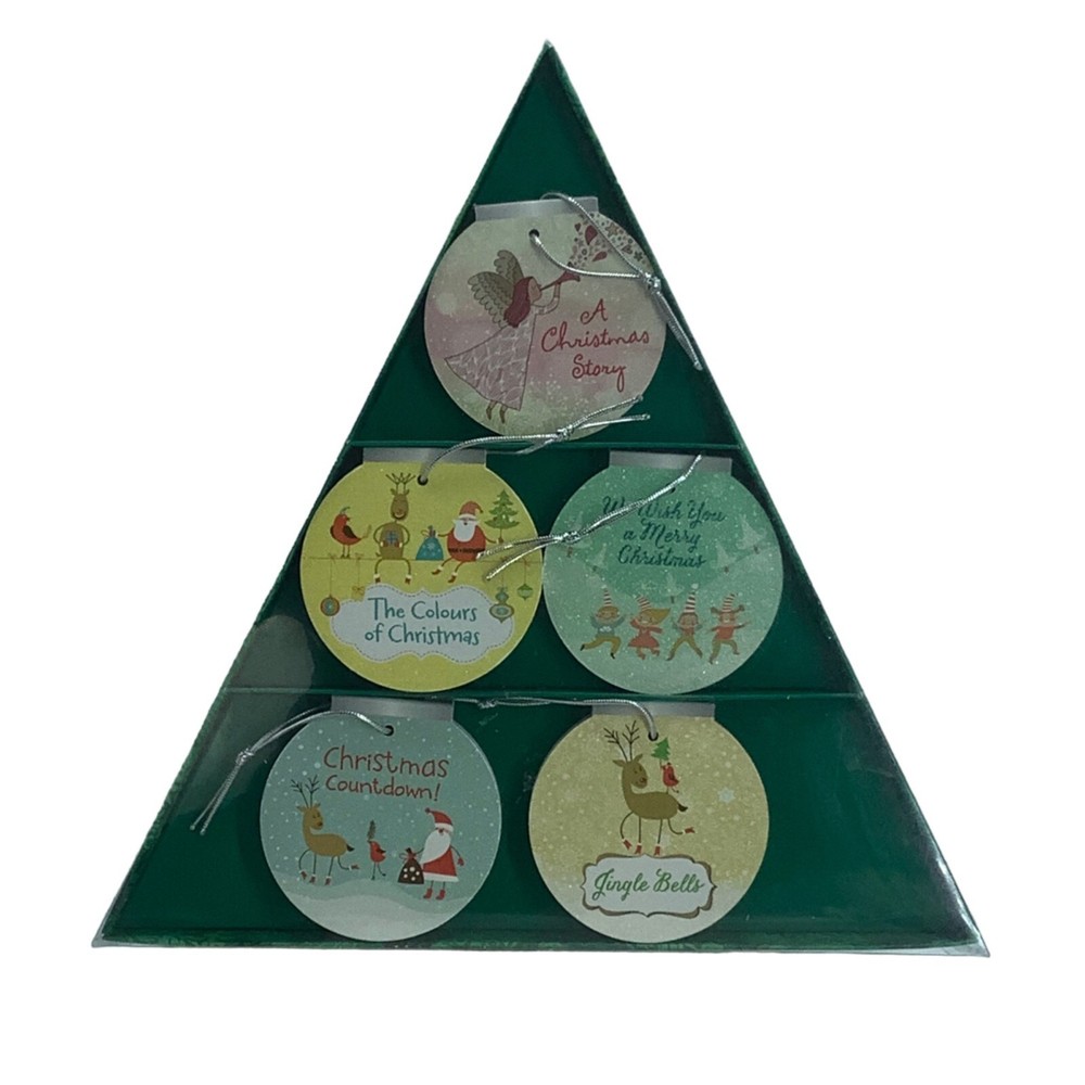 Five Mile Publisher Christmas Tree Bauble Board Books Ornaments NEW 2.75″ Each