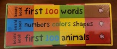 First 100 Board Book Box Set (3 Books) : First 100 Words, Numbers, Colors Shapes